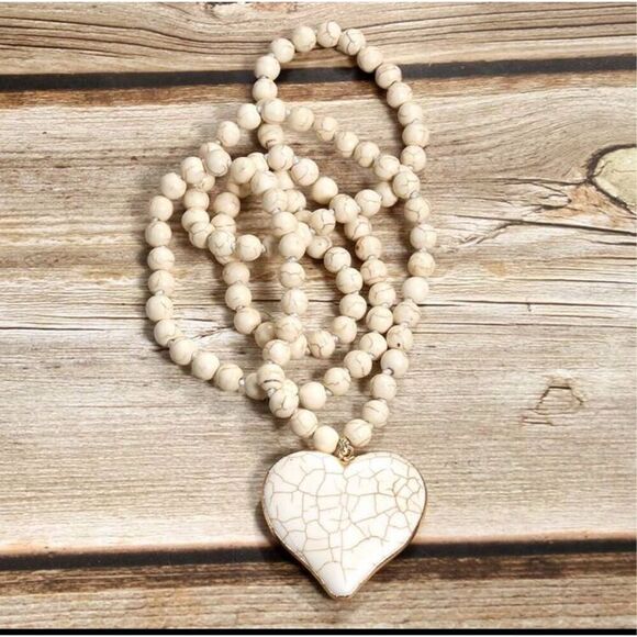 Turquoise Heart Necklace - Picture 6 of 7